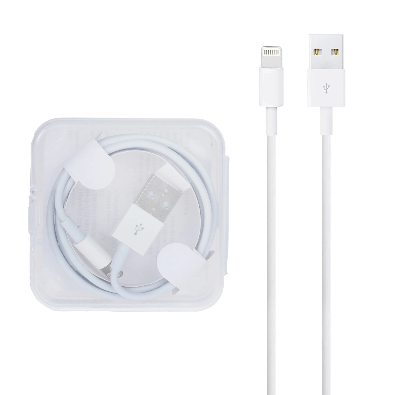 کابل شارژ ایفون Foxconn - سفید
